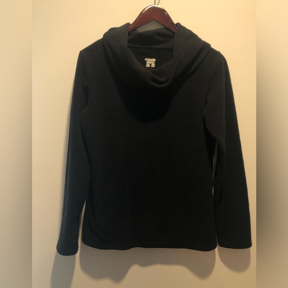 Classic Black Pullover Cowl Neck Sweater columbia